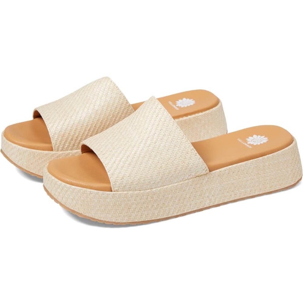 EUC Trendy raffia sandal in 9.5. Worn once inside the house.